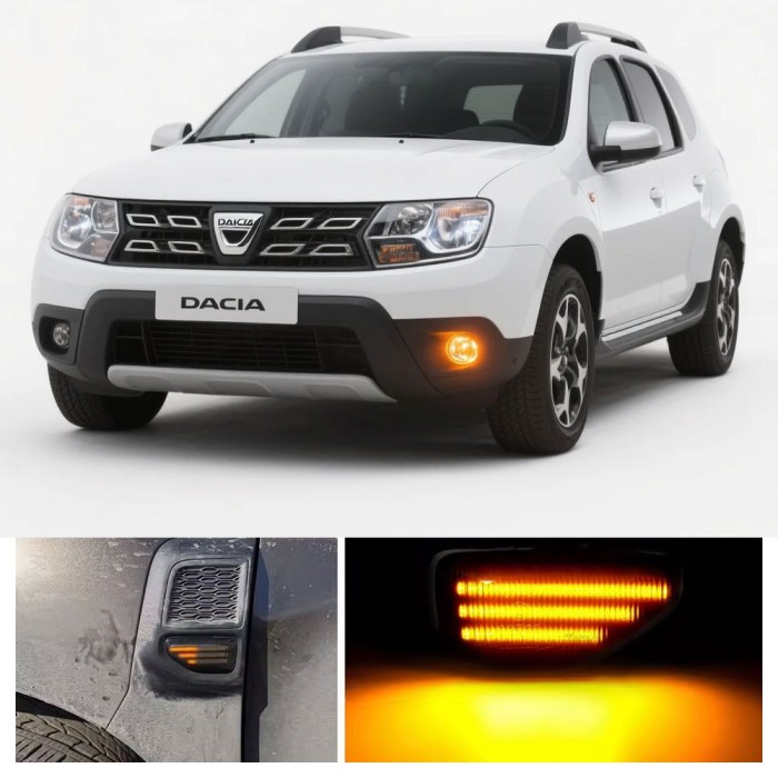 Semnalizari Dinamice Aripi, pentru Dacia Logan, Sandero II, Duster II