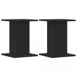Suporturi de difuzoare 2 buc. negru 30x30x40 cm lemn prelucrat