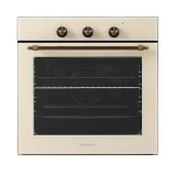 Cuptor electric incorporabil rustic Studio Casa Viva Parma Glass Beige, 8 functii, Ventilator, Grill, Clasa A, Sticla beige