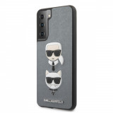Husa telefon Samsung Galaxy S21+, Karl Lagerfeld, Saffiano K&amp;C Heads, Silver