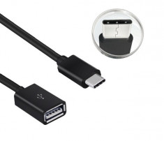 Cablu adaptor OTG USB-C USB 2.0 foto