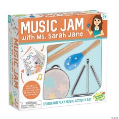 Set de instrumente muzicale din lemn si activitati, Music Jam with Ms. Sarah Jane Music Activity Set