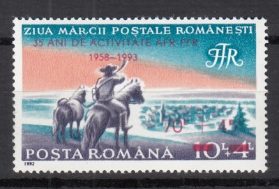 ROMANIA 1993 LP 1326-35 ANI ACTIVITATE A.F.R.-F.F.R.SUPRATIPAR STARE MNH foto