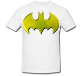 Tricou &quot; Batman yellow logo &quot;
