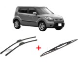 Cumpara ieftin Set 3 stergatoare KIA SOUL I (AM) 2009 - 2014, pentru parbriz si luneta, Bosch Twin