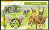 BURKINA FASO 2022 - Fauna africana, Antilope /colita, Stampilat