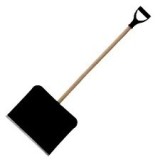 Cumpara ieftin Lopata Zapada Plastic Cu Maner Lemn 455X360Mm