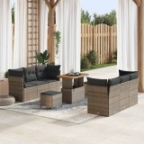 VidaXL Set de canapele pentru grădină Manual 9 pcs Gri 90 x 55 x 71 cm