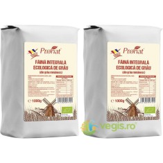 Pachet Faina Integrala de Grau Ecologica/Bio 1kg+1kg