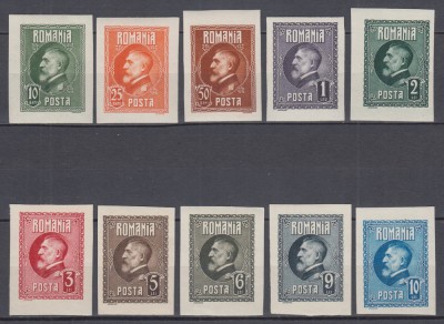ROMANIA 1926 LP 74 a A 60 a ANIVERSARE A REGELUI FERDINAND SERIE NEDANTELATA STARE MNH foto