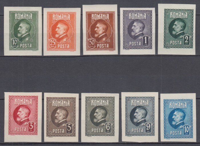 ROMANIA 1926 LP 74 a A 60 a ANIVERSARE A REGELUI FERDINAND SERIE NEDANTELATA MNH