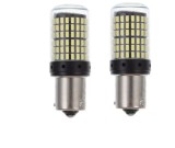 Cumpara ieftin Set 2 becuri auto led BA15S 1156 P21W, 144LED SMD, pini la 180 grade, lumina alba, BZRSH, IPF