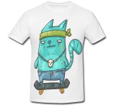 Cumpara ieftin Tricou &quot; Pisica skateboard &quot;