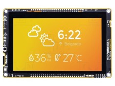 Ecran TFT 5&quot; 800x480 LED cu Ethernet, I2C, WiFi, Capacitiv pentru Kinetis