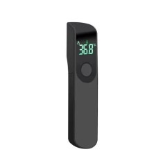 Termometru digital, non contact, cu infrarosu, multifunctional, afisaj digital, alarma vizuala in caz de febra, negru