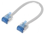 Cablaj U/FTP 6a LSZH gri 0,15m 32AWG, Goobay