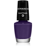 Dermacol Mini lac de unghii culoare 01 Dark Purple 5 ml