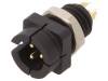 Conector circular BINDER soclu tata 3 pini 3A 60V IP40 Aurit Montare Panou