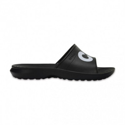 Papuci Crocs Classic Graphic Slide Negru - Black foto