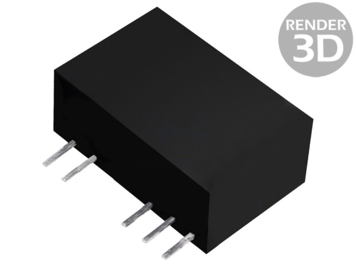 Convertor DC/DC 1W, 5V DC, SIP