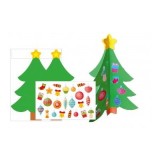 Set de creatie bradut + stickere. Bradul &icirc;mpodobit