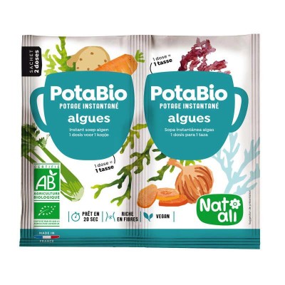Supa Instant cu Alge si Legume Eco 2 x 8.5 grame Nat-Ali foto