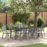 vidaXL Set de masă pentru grădină 9 pcs Antracit 3379288