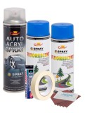 Kit complet reparatie si vopsire jante culoare Albastru Fluorescent, V2