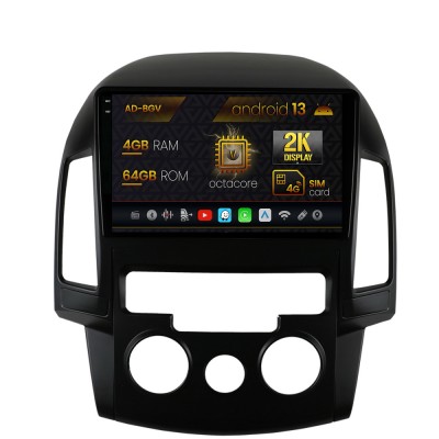 Navigatie Hyundai I30 (2007-2012), Clima manuala, Android 13, V-Octacore 4GB RAM + 64GB ROM, 9.5 Inch - AD-BGV9004+AD-BGRKIT217 foto