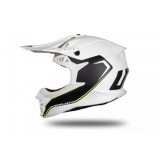 Casca motocross/enduro Ufo Plast Intrepid, culoare alb/negru mat, marime M Cod Produs: MX_NEW HE174M