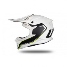 Casca motocross/enduro Ufo Plast Intrepid, culoare alb/negru mat, marime XL Cod Produs: MX_NEW HE174XL