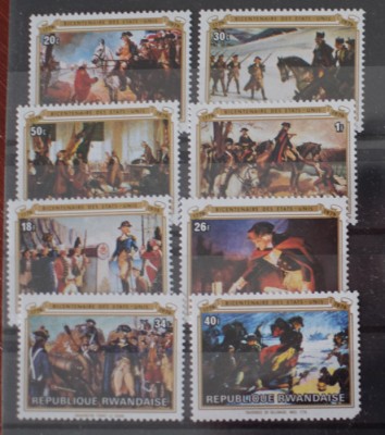 TS24/01 Timbre Rwandaise Nestampilate Arta foto