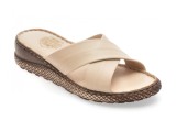 Cumpara ieftin Papuci GOTSI bej, EV2876, din piele naturala