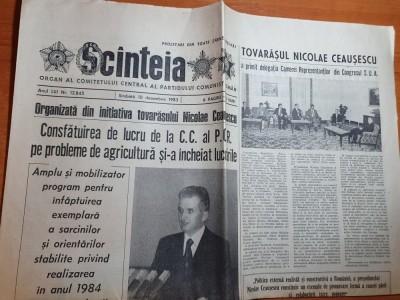 scanteia 10 decembrie 1983-cuvantarea lui ceausescu foto