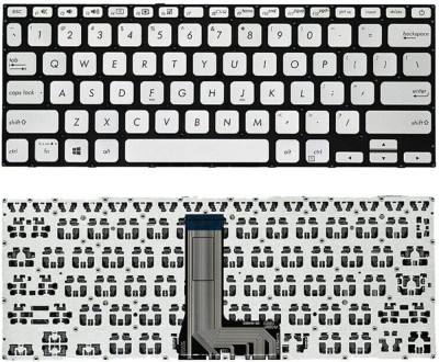 Tastatura Laptop, Asus, VivoBook 14 A409, A409M, A409MA, A409J, A409JB, argintie, layout US foto