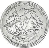 Portugalia 7.50 Euro 2022 (comemorativa: Magellan - nava) Argint 13.5g/500, 33 mm, KM-936 UNC !!! (necirculata)