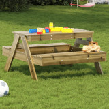Masa de picnic pentru copii, 88x97x52 cm, lemn de pin tratat GartenMobel Dekor, vidaXL