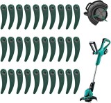 Set 30 lame de taiat CHmiss, plastic, verde, 83 mm