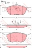 Set placute frana,frana disc ALFA ROMEO 146 (930) (1994 - 2001) TRW GDB1486