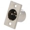 Conector XLR soclu tată PIN 3 drept lipire argint 16A