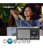 Radio cu internet FM Bluetooth telecomanda 18W negru Nedis