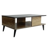 Cumpara ieftin Masuta de cafea Moses culoare aspect marmura neagra - sonoma 90x54x37.5cm