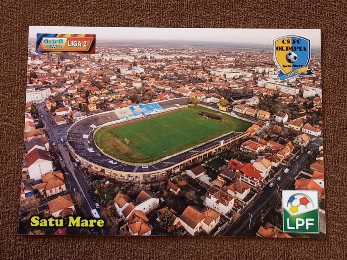 Foto-tip carte postala-fotbal - Stadionul CS FC &quot;OLIMPIA&quot; SATU MARE