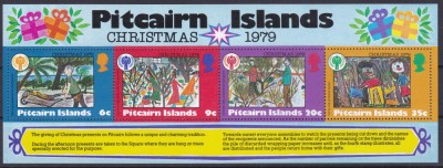 DB1 Pictura Pitcairn Craciun 1979 MS MNH foto