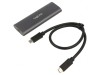 Carcasă Hard Discuri M.2 USB 3.2 Aluminiu Argintiu