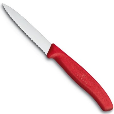Cutit Bucatarie Victorinox, Swiss Classic Paring Knife, Lama Zimtata 8cm, Rosu foto