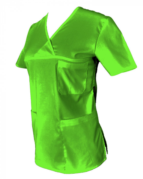 Halat Medical Pe Stil, Verde Lime, Model Classic - XS