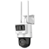 Camera de supraveghere 4G PTZ 2MP HiLook Hikvision, alimentare solara, IR 30m, difuzor si microfon, iP66, slot MicroSD, PTZ-N2C200I-K/4G/C09S20 Safety