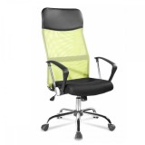 Cumpara ieftin Scaun rotativ Lincoln negru-verde