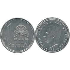 Spania 1987 - 1 peseta, circulata